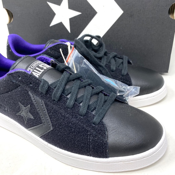 Converse Pro Leather Low Skate Women's Shoes Black Suede Casual Sneakers A01649C - Picture 8 of 11